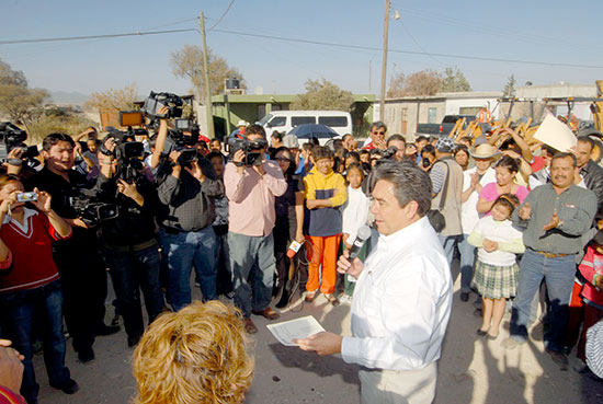 Más obras de Desarrollo Social en Saltillo pone en marcha el gobernador Jorge Torres