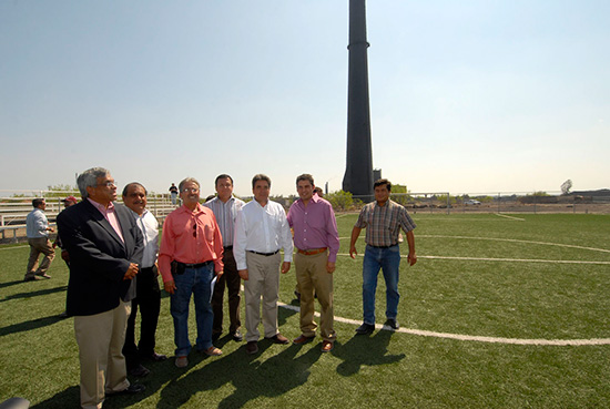 Supervisa el gobernador Jorge Torres avance del parque “La Chimenea” en Nueva Rosita