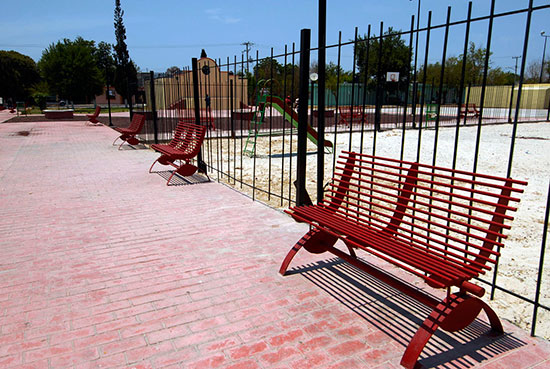El Gobierno de Coahuila rehabilitó plazas públicas de Frontera para el esparcimiento de sus habitantes