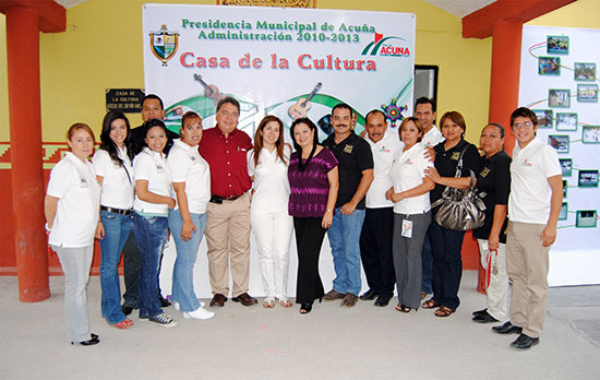 Inaugura el alcalde Alberto Aguirre Villarreal obra de modernización de la Casa de la Cultura