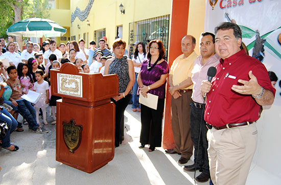 Inaugura el alcalde Alberto Aguirre Villarreal obra de modernización de la Casa de la Cultura