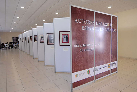 El gobierno del estado ofrece a la población la exposición “Autores del Exilio Español en México”