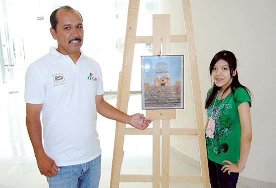 Exhiben en Presidencia Municipal 26 obras pictóricas de estudiantes de la Casa de la Cultura 