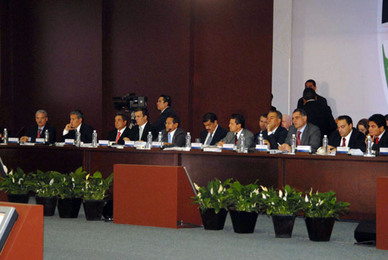 Asiste el gobernador de Coahuila, Jorge Torres López a Sesión del Consejo Nacional de Seguridad Pública 