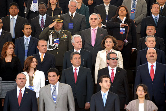 Asiste el gobernador Jorge Torres a ceremonia del Día del Policía Federal en la Ciudad de México
