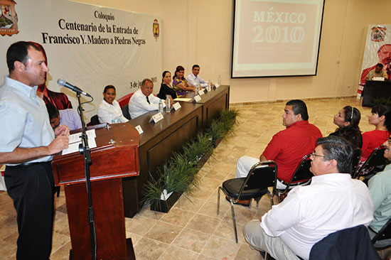 Inaugura alcalde coloquio “Entrada Triunfal de Madero a Piedras Negras”