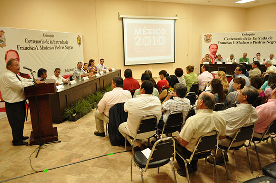 Inaugura alcalde coloquio “Entrada Triunfal de Madero a Piedras Negras”