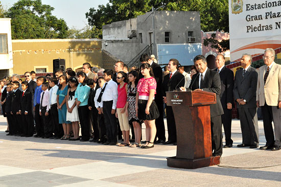 Encabeza Presidente Municipal ceremonia de 161 Aniversario de la Fundación de Piedras Negras