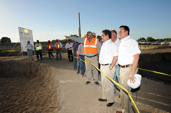 Supervisa el gobernador Jorge Torres construcción de planta Tratadora de Aguas Residuales de Sabinas