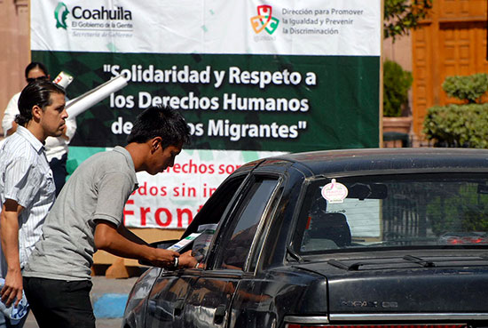 Coahuila promueve el respeto a los migrantes