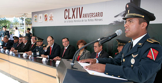 Coahuila rinde homenaje a los Niños Héroes en el 164 Aniversario de su Gesta Heroica