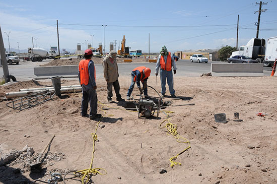 El gobierno de Jorge Torres trabaja en la cimentación del puente elevado “La Concha” en Torreón