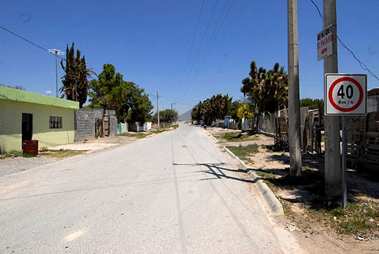 La pavimentación de calles en el Ejido Aguanueva, de Saltillo, es una visión cumplida