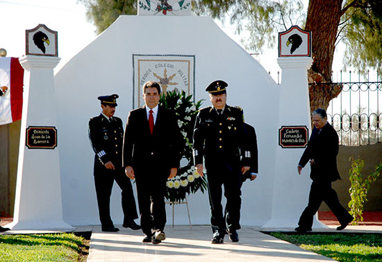 Preside el gobernador Jorge Torres conmemoración del 164 Aniversario de la gesta heróica de los Niños Heroes