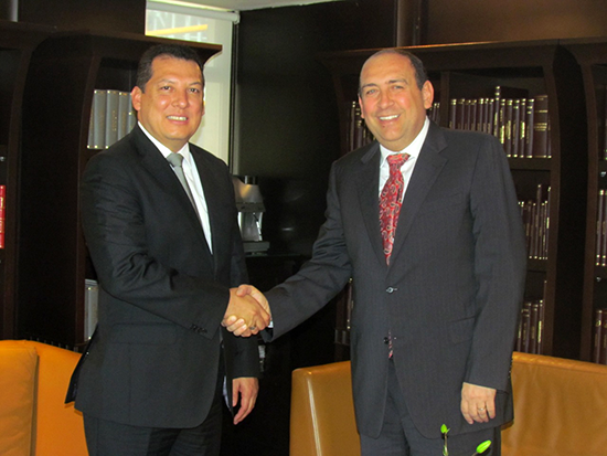 Recibe el Presidente de la CNDH al gobernador Rubén Moreira