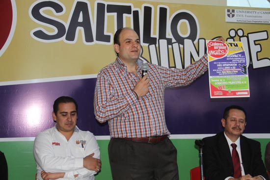 Subsidiará alcalde cursos de inglés a jóvenes de Saltillo 