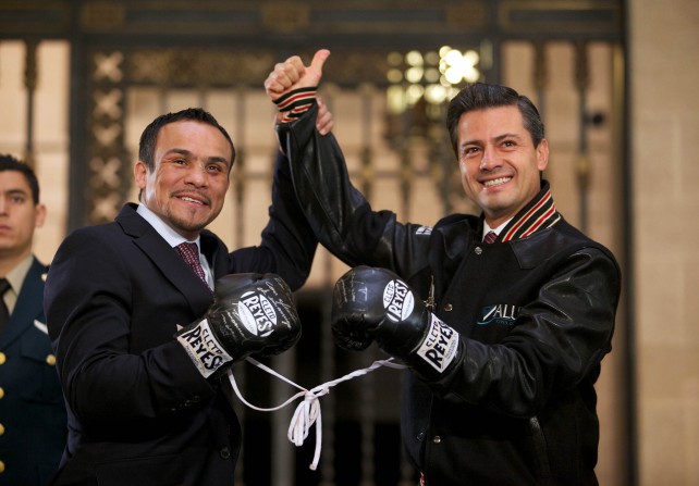  Recibe el Presidente Peña Nieto al boxeador mexicano Juan Manuel Márquez