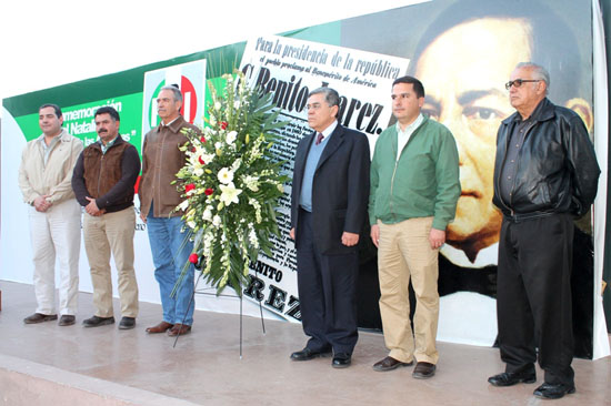Ofrece PRI Coahuila Homenaje a Benito Juárez 