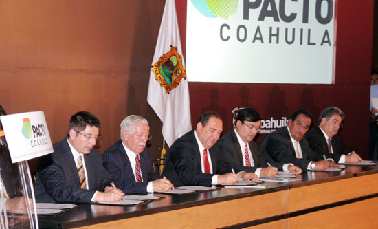 Firman Pacto Coahuila; se sientan las bases para tener un mejor estado 