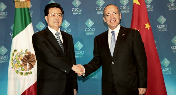  Se reúne el Presidente Calderón con el Presidente de China, Hu Jintao