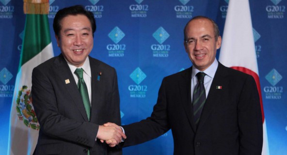 Se reúne el Presidente Calderón con el Primer Ministro de Japón, Yoshihiko Noda