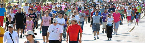Cumple meta “Caminata 5K” al participar más de 2 mil personas