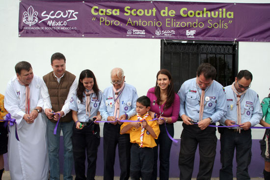 Inaugura Alma Carolina Viggiano la Casa Scout de Coahuila ‘Pbro. Antonio Elizondo Solís’