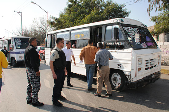 Realizan operativo de transporte en Monclova