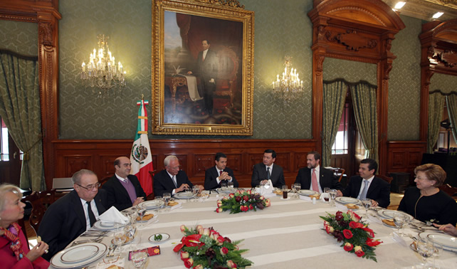  Se reúne el Presidente Peña Nieto con los once Ministros de la Suprema Corte de Justicia de la Nación 