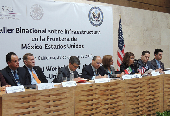 Celebran la Secretaria de Relaciones Exteriores y el Departamento de Estado Taller Binacional sobre Infraestructura en la Frontera México-EUA