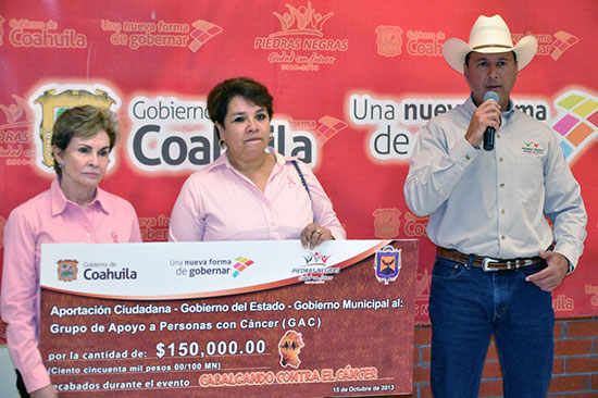 Entrega alcalde Oscar López 150 mil pesos al GAC