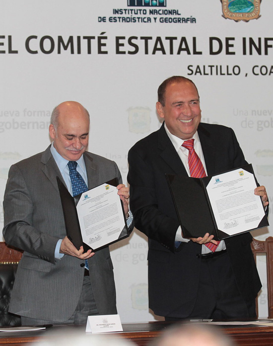 Reconoce INEGI liderazgo de Coahuila en el uso de información