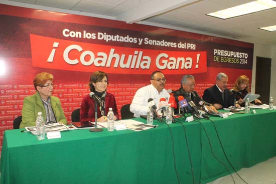 Presupuesto histórico de Coahuila es resultado de gestoría del gobernador Rubén Moreira y de los legisladores federales del PRI