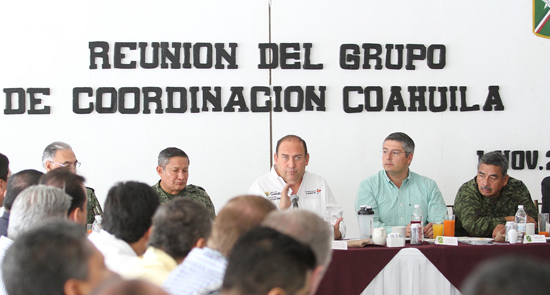 Reunión de trabajo de Seguridad en Coahuila