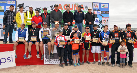 Conluye con éxito la primera competencia de Ciclismo de Montaña en ciudad Acuña 