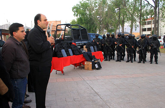 Se invierten en 3 años cerca de 100 mdp en equipamiento a Policía Saltillo
