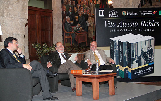 Presentan los libros Vito Alessio Robles, Memorias y Diario