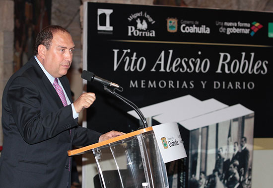 Presentan los libros Vito Alessio Robles, Memorias y Diario