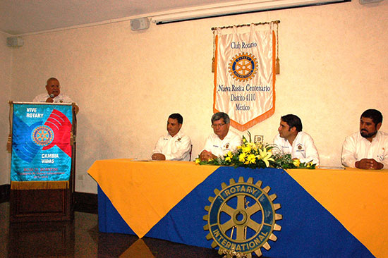 Atestigua Antonio Nerio acto del Club Rotario