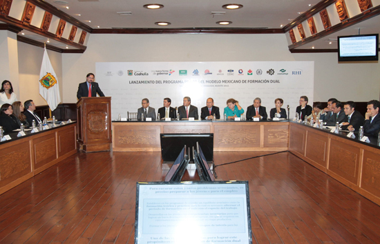 Encabeza Rubén Moreira lanzamiento del Programa Piloto del Modelo Mexicano de Educación Dual 