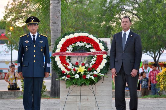 Autoridades civiles y militares conmemoran 166 Aniversario de la gesta del castillo de Chapultepec