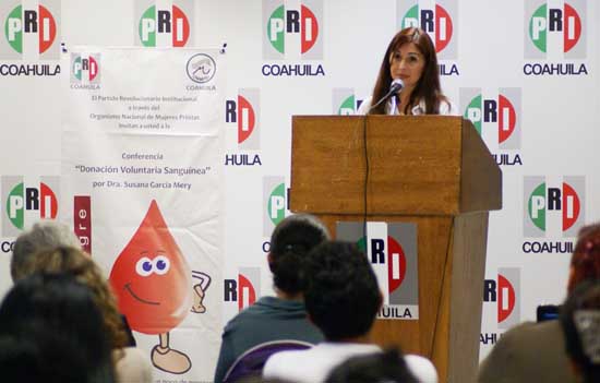 Ofrece ONMPRI charla sobre donación de sangre