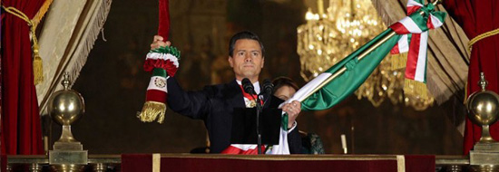 preside Enrique Peña Nieto  Ceremonia del Grito de Independencia