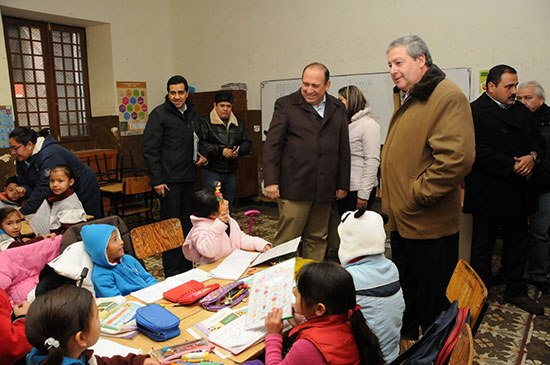 Supervisa gobernador restauración Escuela Primaria Coahuila