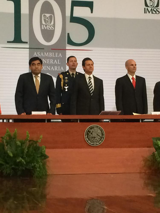 Asiste Mario Dávila a la 105 Asamblea General Ordinaria del IMSS