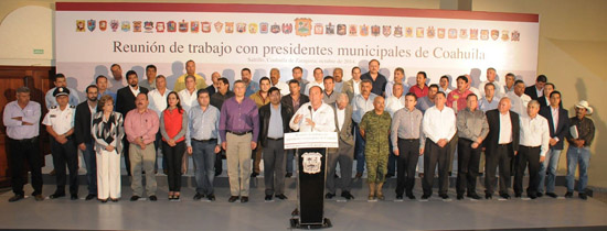 Avala Alcalde Licenciado Gerardo García refuerzos en materia de seguridad en Coahuila 