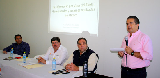 Preside Lenin Pérez reunión informativa sobre Ébola