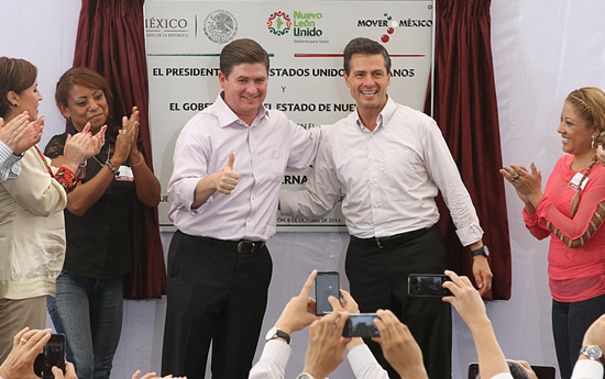 Reconoce el Presidente Enrique Peña Nieto a Nuevo León por acreditar el trabajo del Gobierno Federal