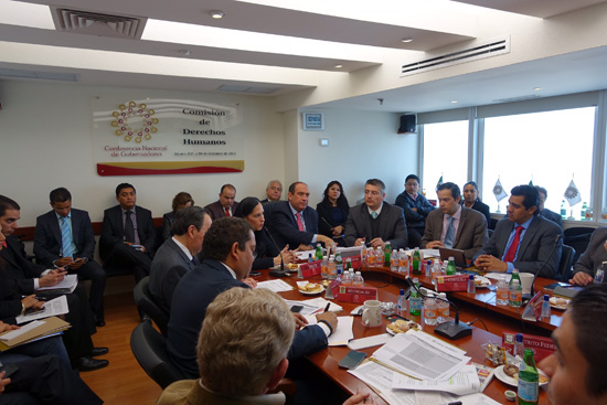 Encabeza Rubén Moreira Valdez reunión de la Comisión de Derechos Humanos de la CONAGO 