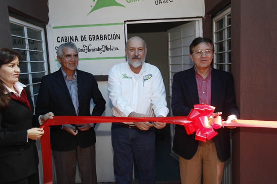 Inauguran Cabina de Grabación “M.C. José Antonio Hernández Molina” 